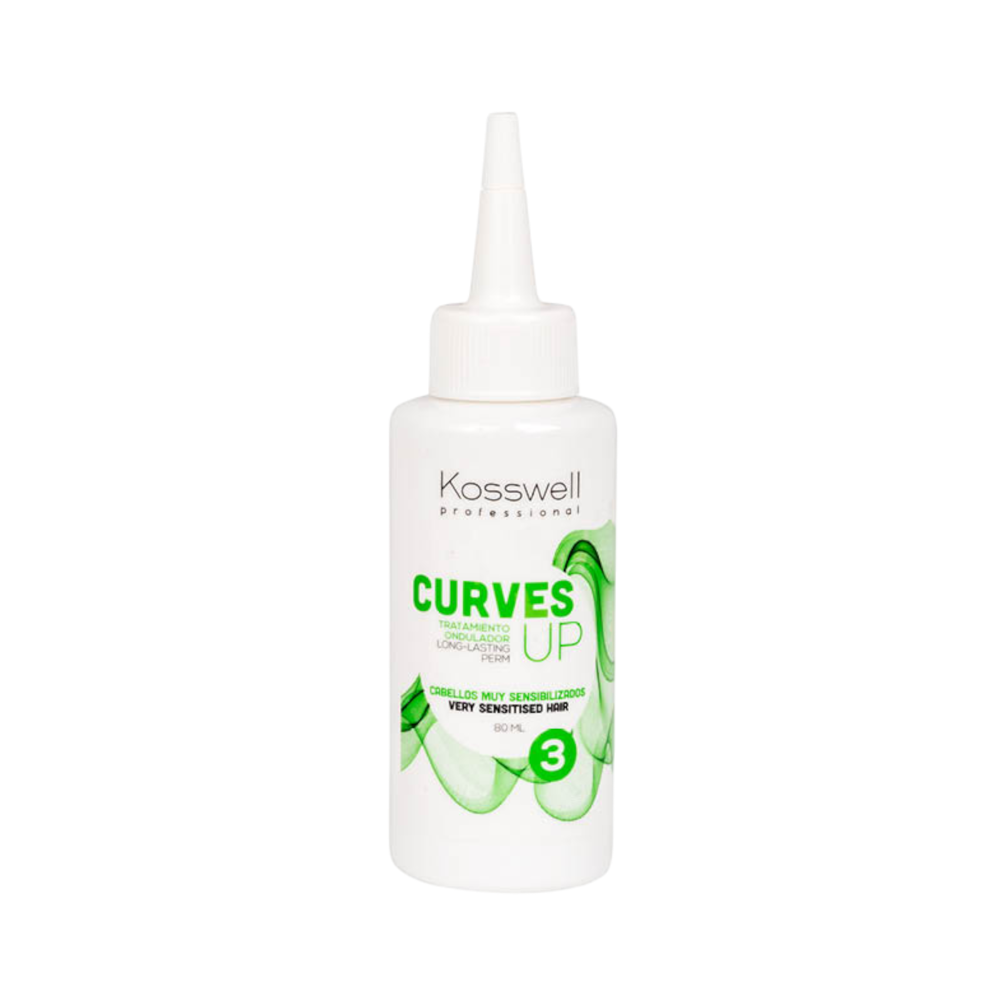 KOSSWELL CURVES UP 3 Liquido permanente per capelli delicati e sensibili 80 ml