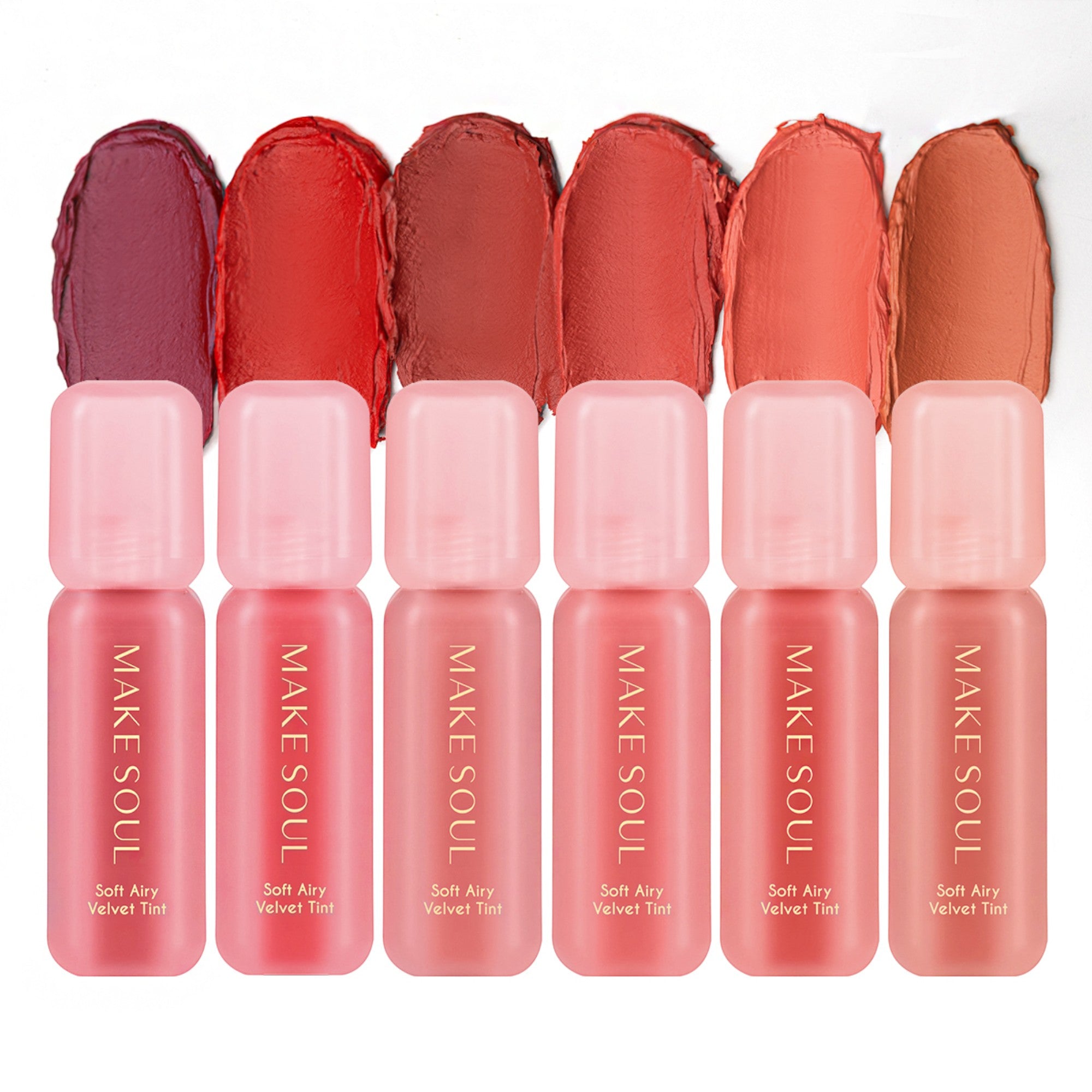 MAKE SOUL SOFT AIRY VELVET TINT Sfocatura leggera vellutata, tinta labbra, 3,5 ml