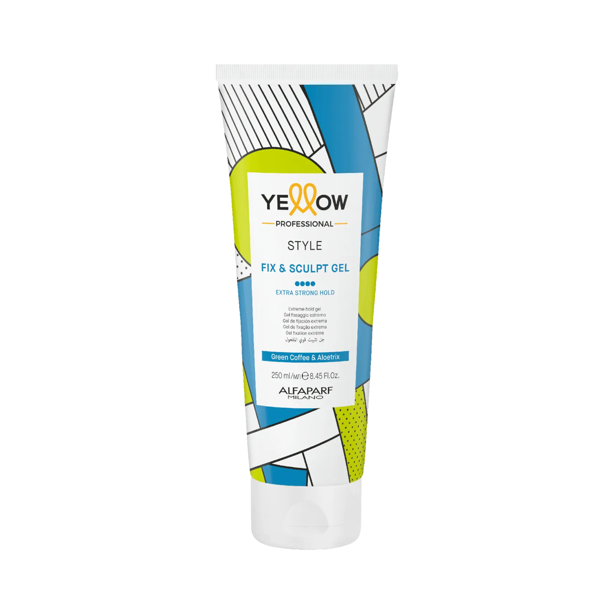 YELLOW PROFESSIONAL STYLE FIX & SCULPT Gel modellante per capelli con fissaggio estremamente forte 250 ml