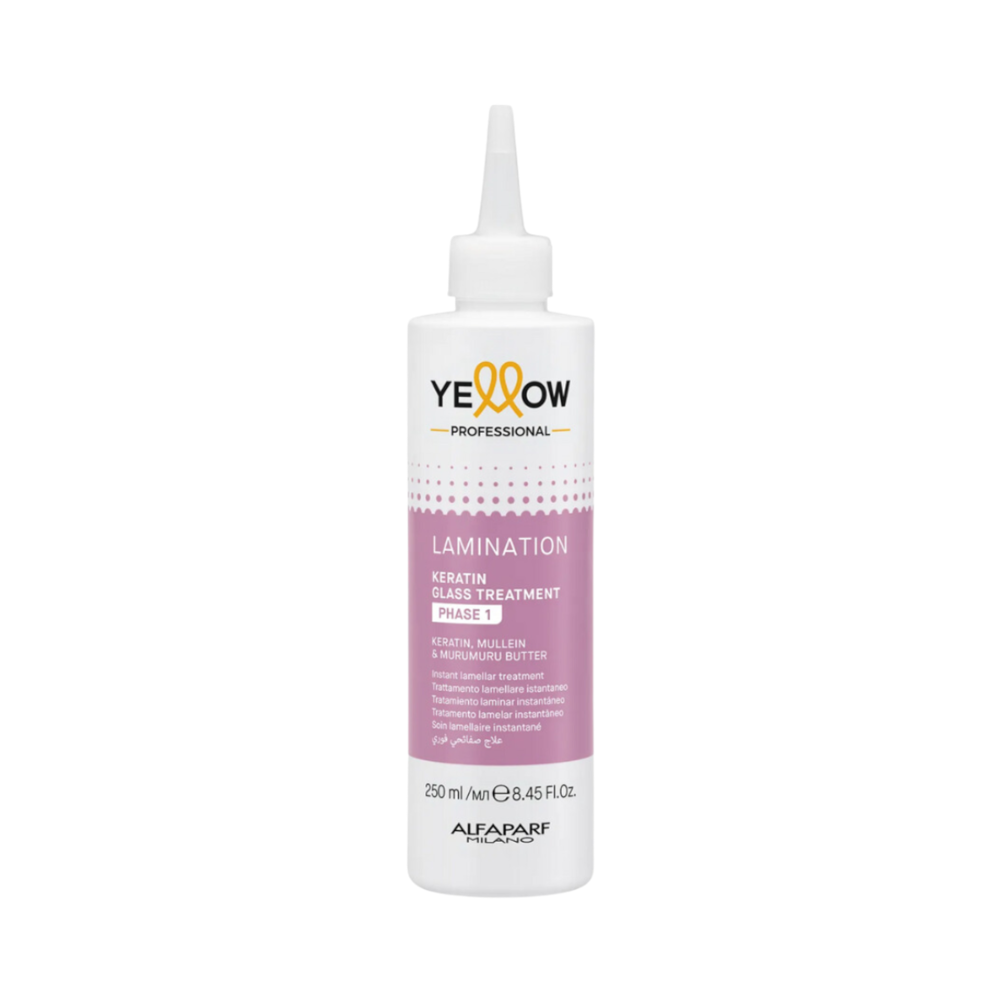 YELLOW PROFESSIONAL KERATIN GLASS FASE 1 Liquido laminazione capelli – Fase 1 250 ml