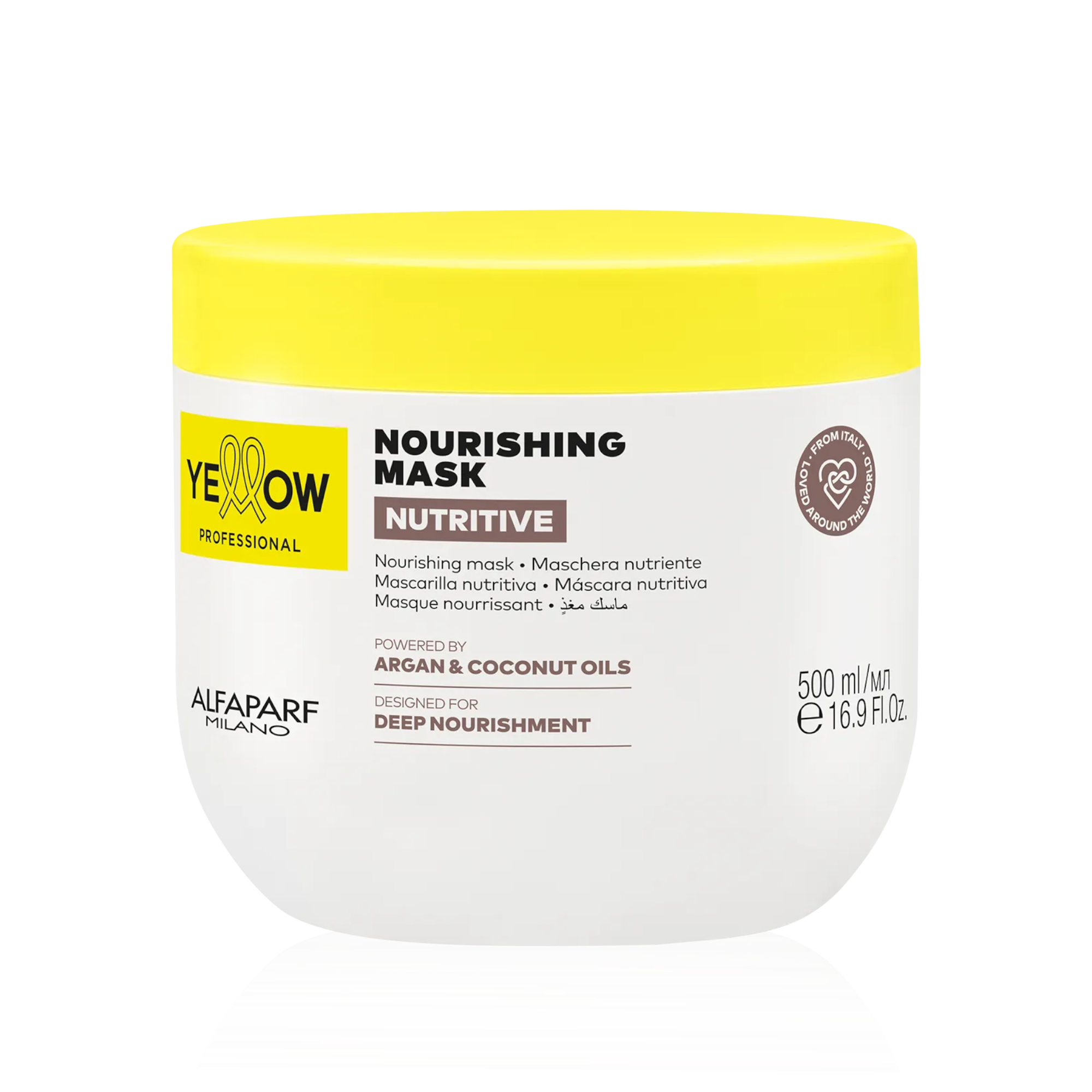 MASCHERA NUTRIENTE NUTRIENTE PROFESSIONALE GIALLA Maschera nutriente per capelli secchi 500 ml