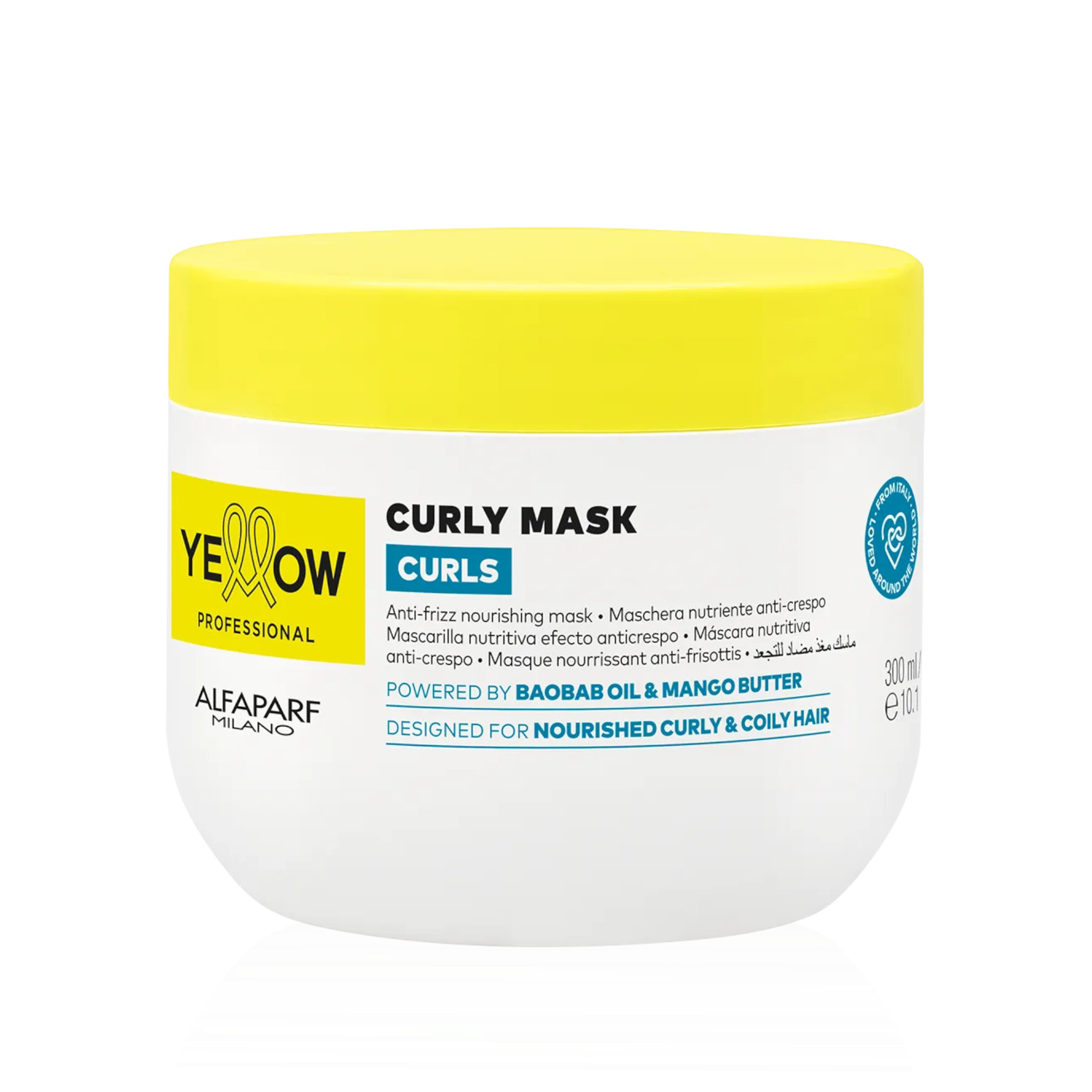 GIALLO PROFESSIONAL CURLY MASK CURLS Maschera idratante per capelli mossi, ricci e afro 300 ml