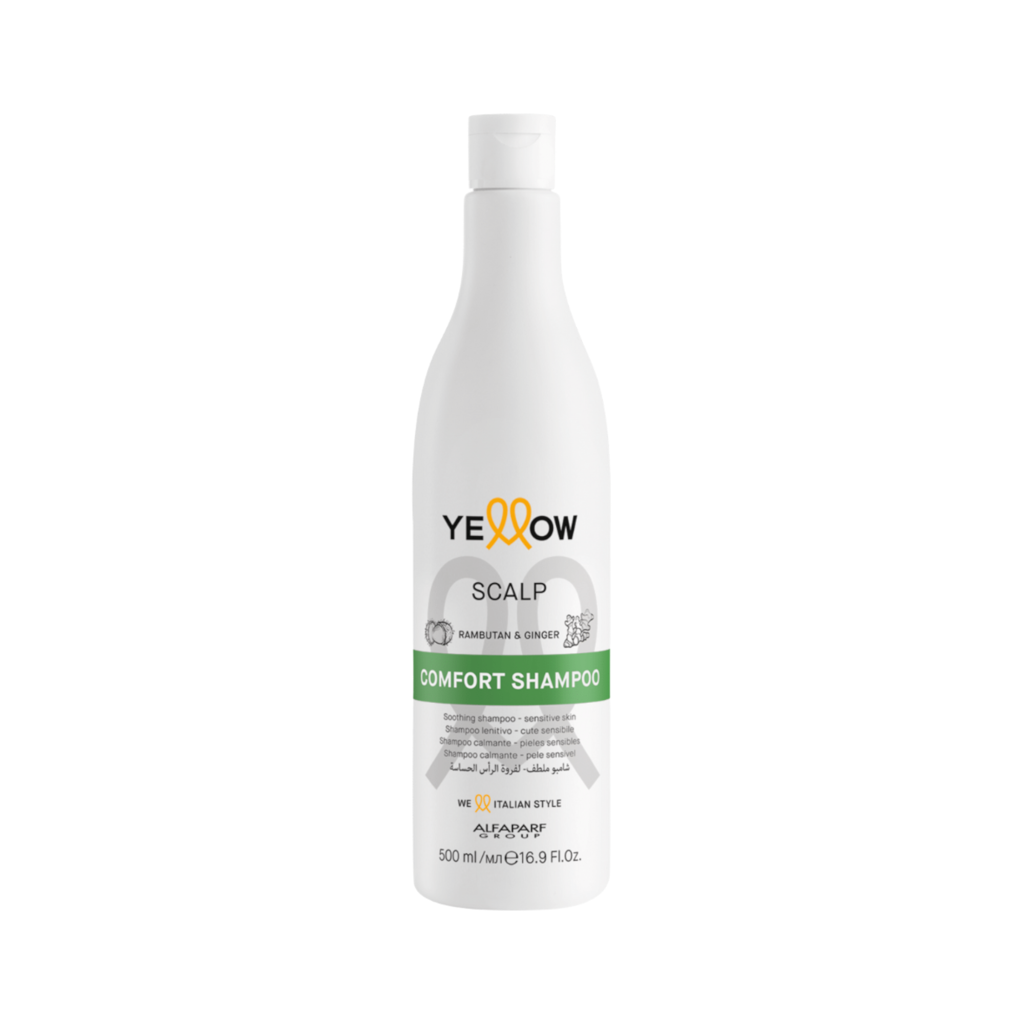 YELLOW PROFESSIONAL WELLNESS SCALP COMFORT SHAMPOO Shampoo lenitivo per cuoio capelluto sensibile 500 ml