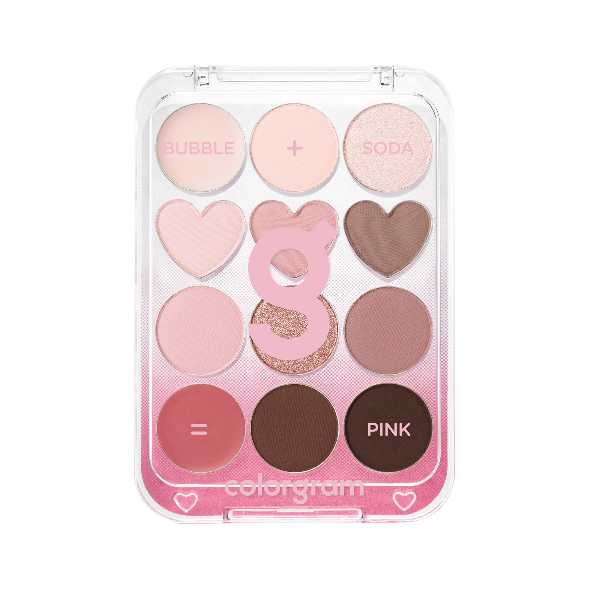 COLORGRAM PIN POINT EYESHADOW PALETTE Palette di ombretti, 02 Pink + Mauve 9,9 g