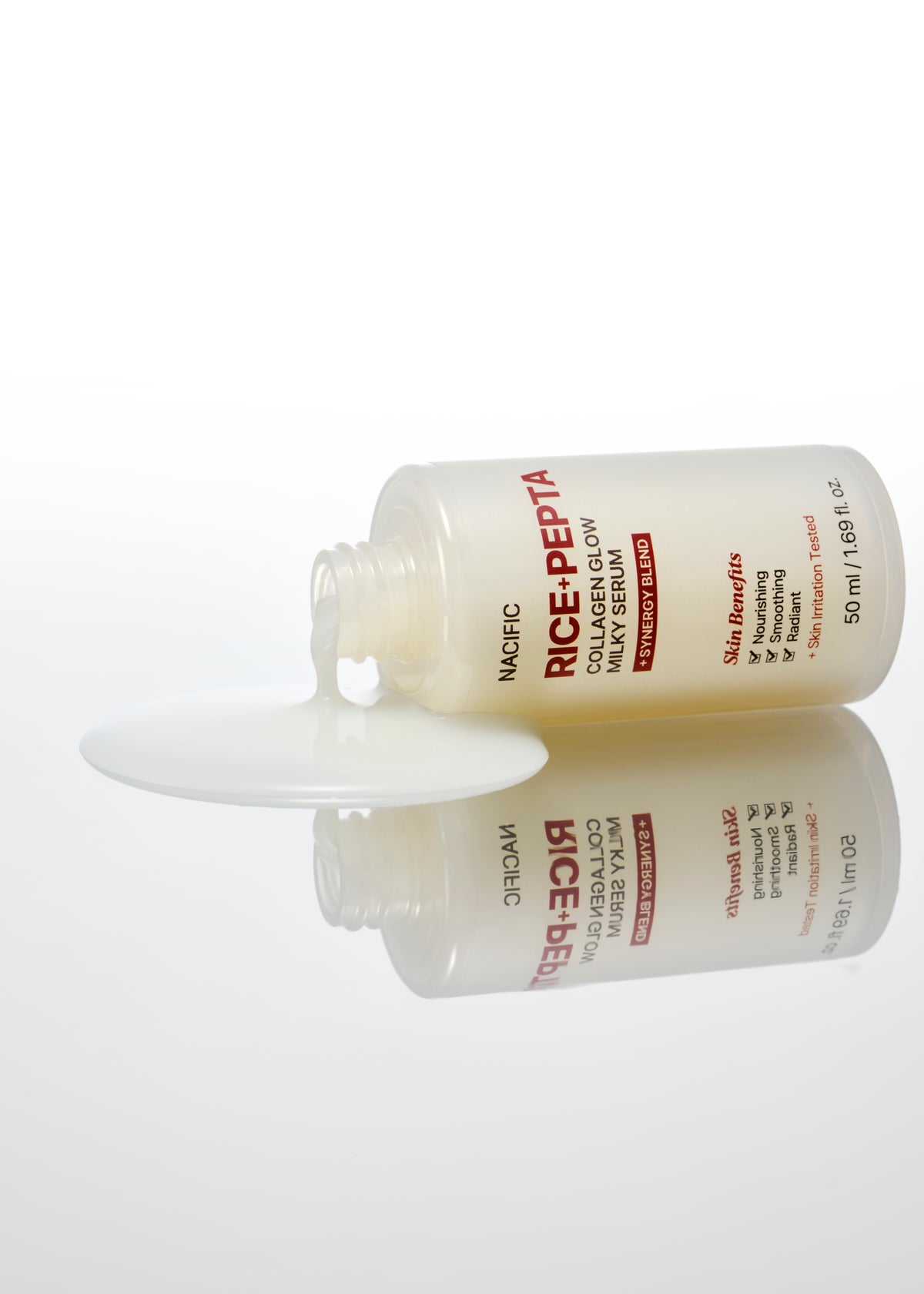 NACIFIC RICE PEPTA COLLAGEN GLOW MILKY Siero viso idratante dalla consistenza lattea 50 ml #4