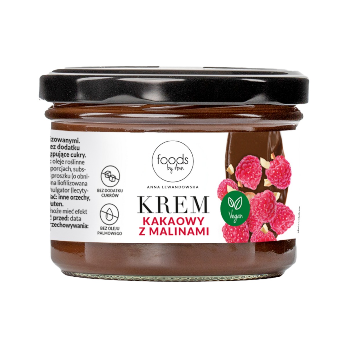 LEVANN FOODS BY ANN Crema al cacao con lamponi 200 g