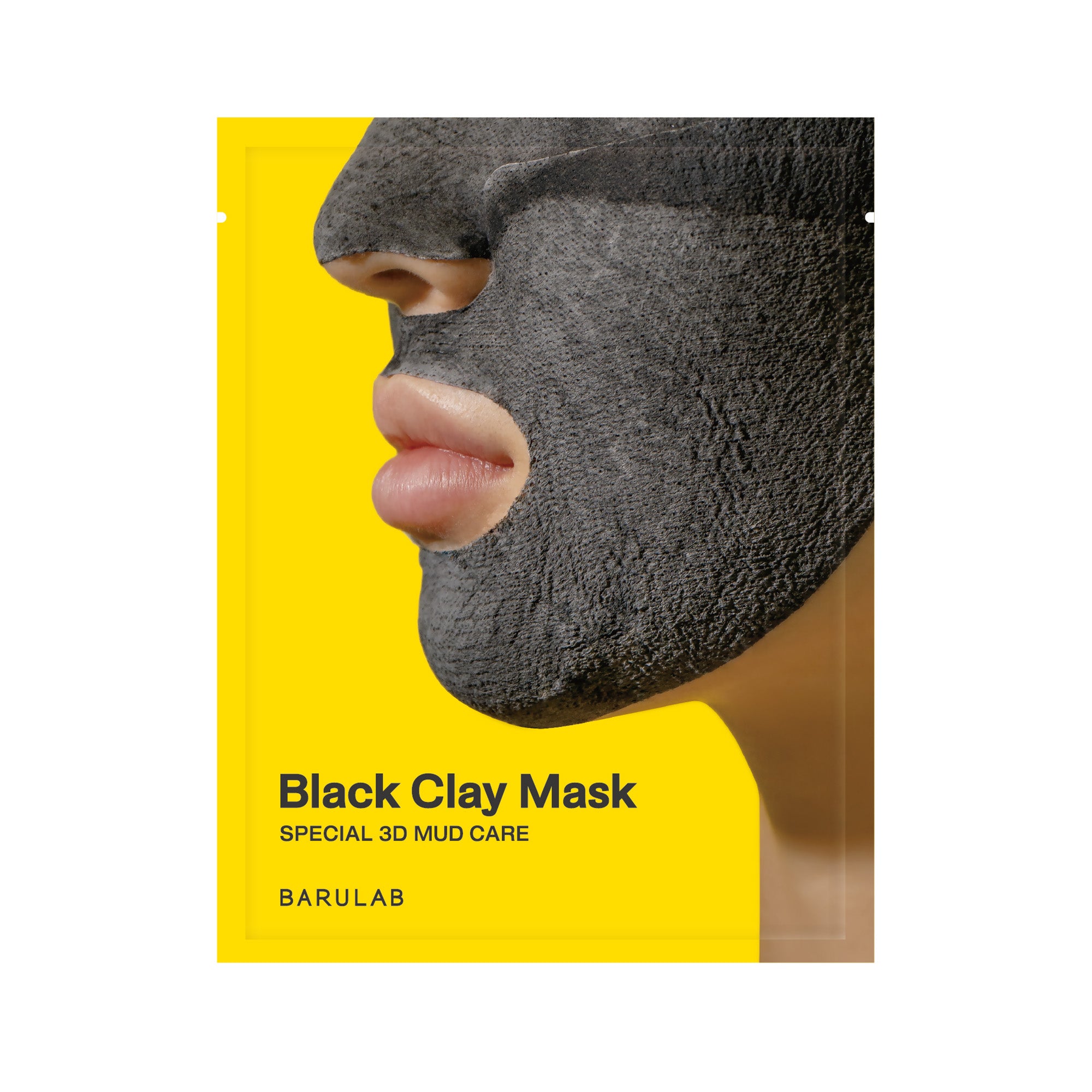 BARULAB BLACK CLAY 7IN1 SOLUTION TOTALE Masque en tissu à l'argile noire et aux cendres volcaniques 18 g