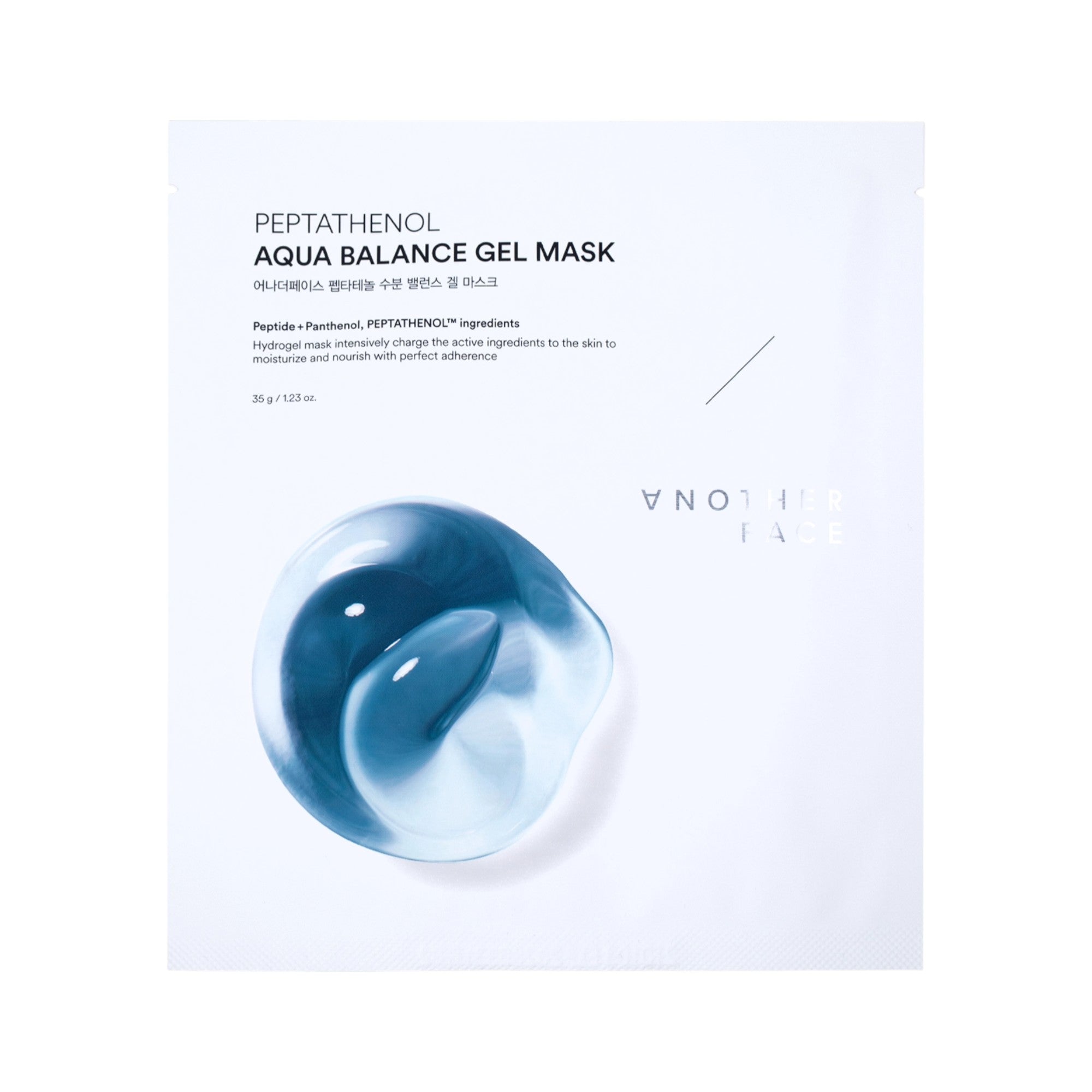 ANOTHERFACE PEPTATHENOL AQUA BALANCE GEL MASK Maschera viso idrogel intensamente idratante 1x35 g