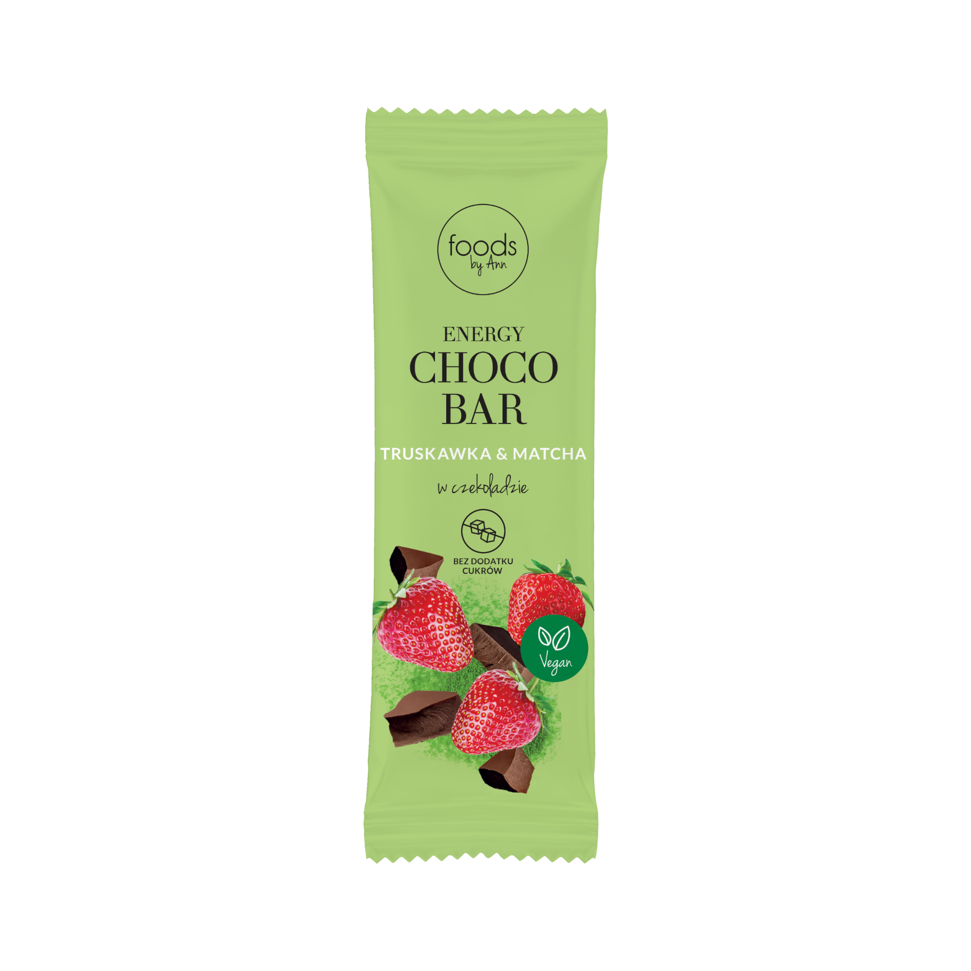 FOODS BY ANN Barretta energetica al cioccolato, fragola e matcha 35 g