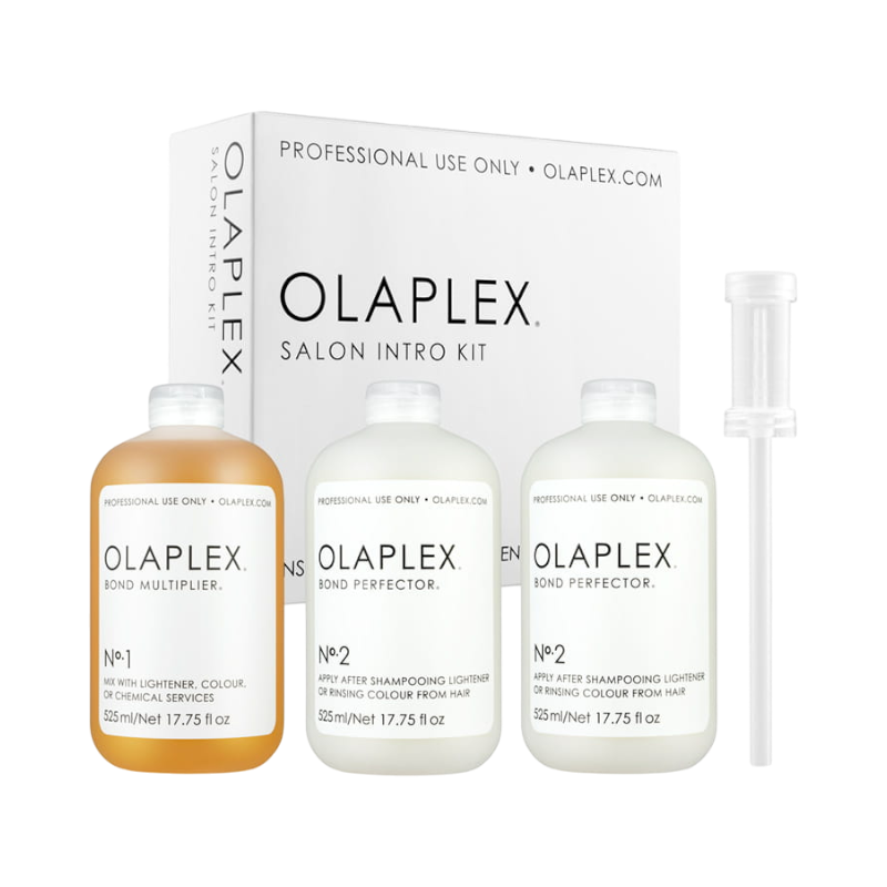OLAPLEX SALON INTRO KIT Profesjonalny zestaw odbudowujący No.1 Bond Multiplier 525 ml + 2x No.2 Bond Perfector 525 ml