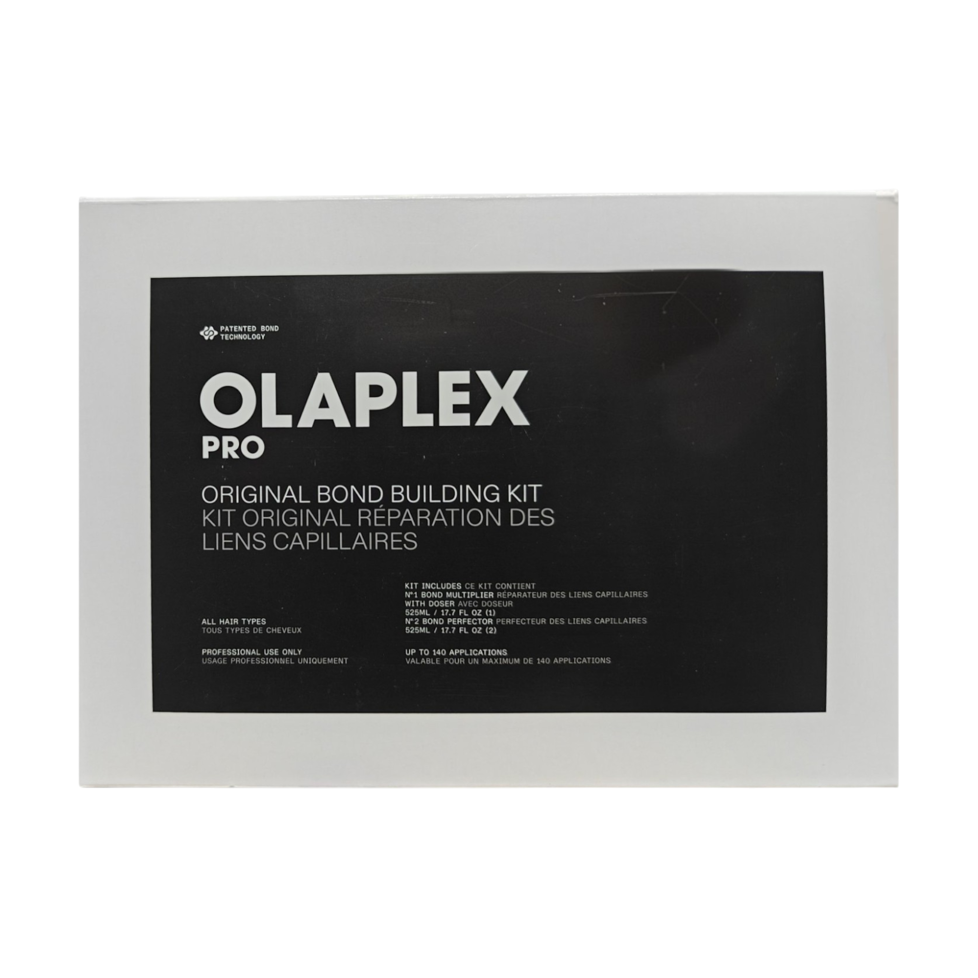 OLAPLEX PRO EXCLUSIVE ORIGINAL BOND BUILDING KIT Set professionale per la cura dei capelli N°1 Bond Multiplier 525 ml + N°2 Bond Perfector 2 x 525 ml