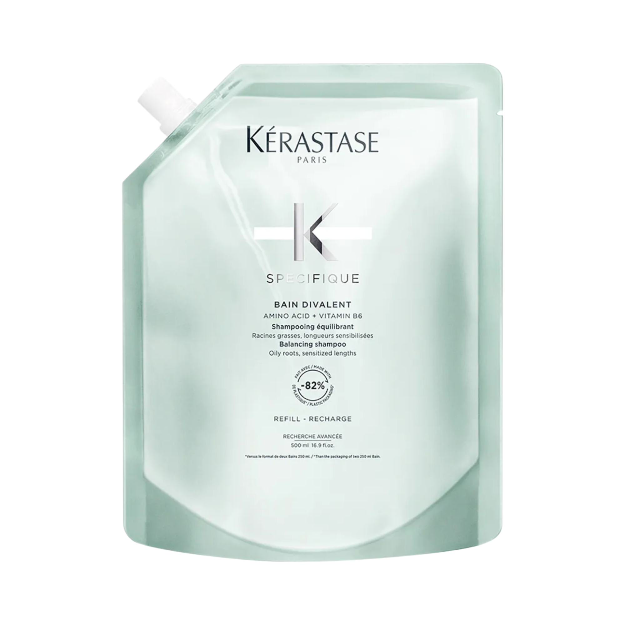 KÉRASTASE SPECIFIQUE BAIN DIVALENT REFILL Shampoo lenitivo per capelli misti 500 ml