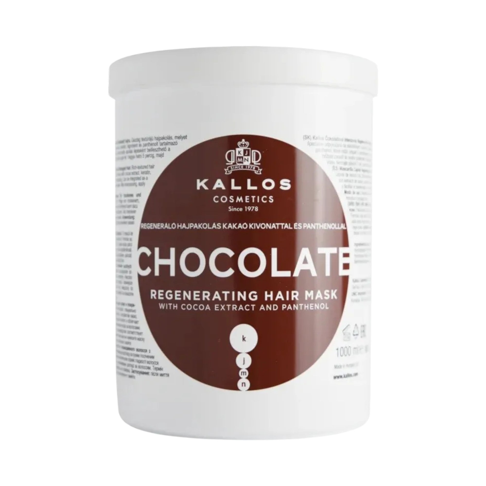 KALLOS CIOCCOLATO Maschera rigenerante al cioccolato 1000 ml