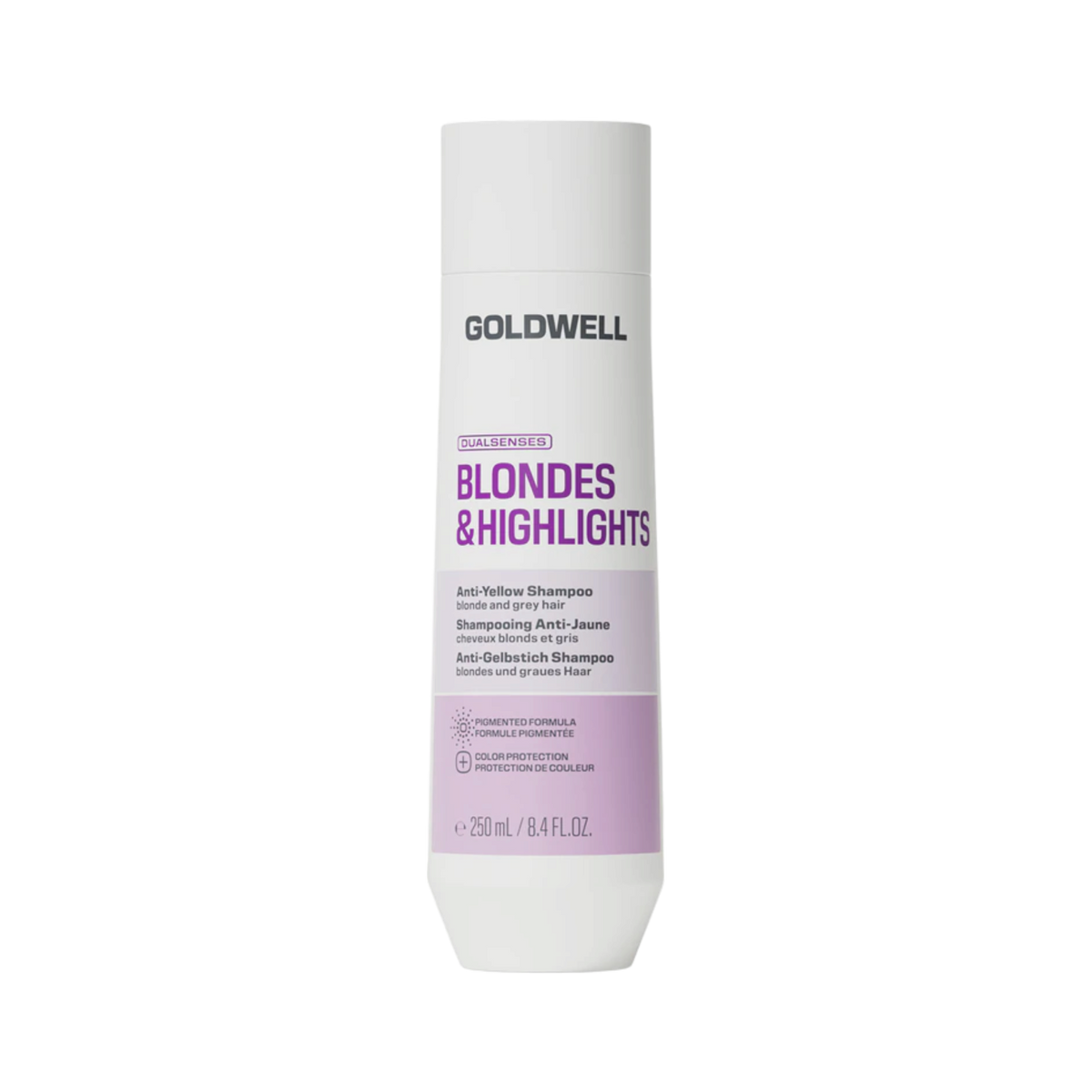 GOLDWELL DUALSENSES BLONDES & HIGHLIGHTS Shampoo neutralizzante dei toni gialli per capelli biondi 250 ml