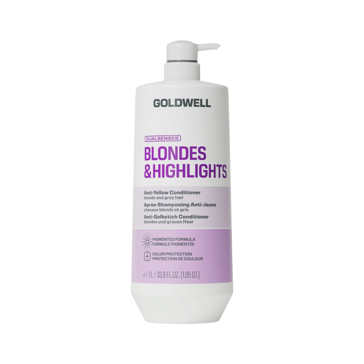 GOLDWELL DUALSENSES BLONDES & HIGHLIGHTS Balsamo neutralizzante dei toni gialli per capelli biondi 1000 ml