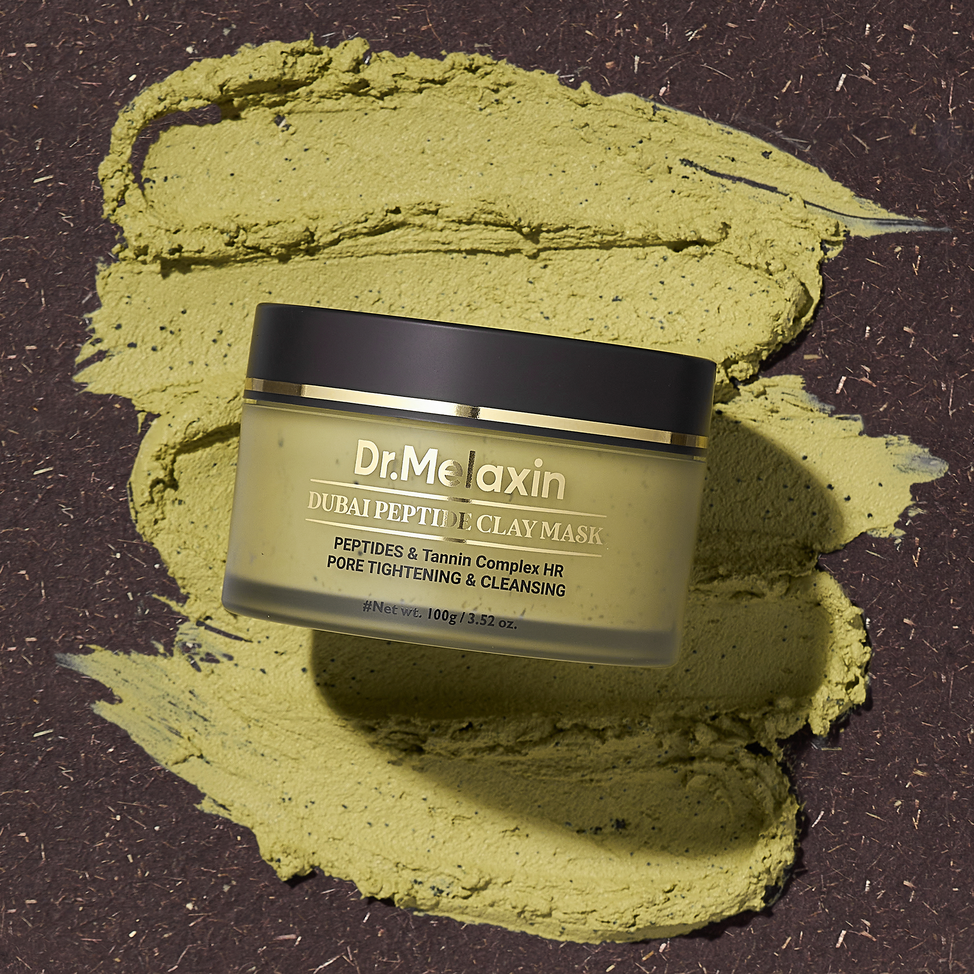DR. MELAXIN DUBAI PEPTIDE CLAY MASK Čistící jílová maska redukující přebytečný kožní maz 100 g #4