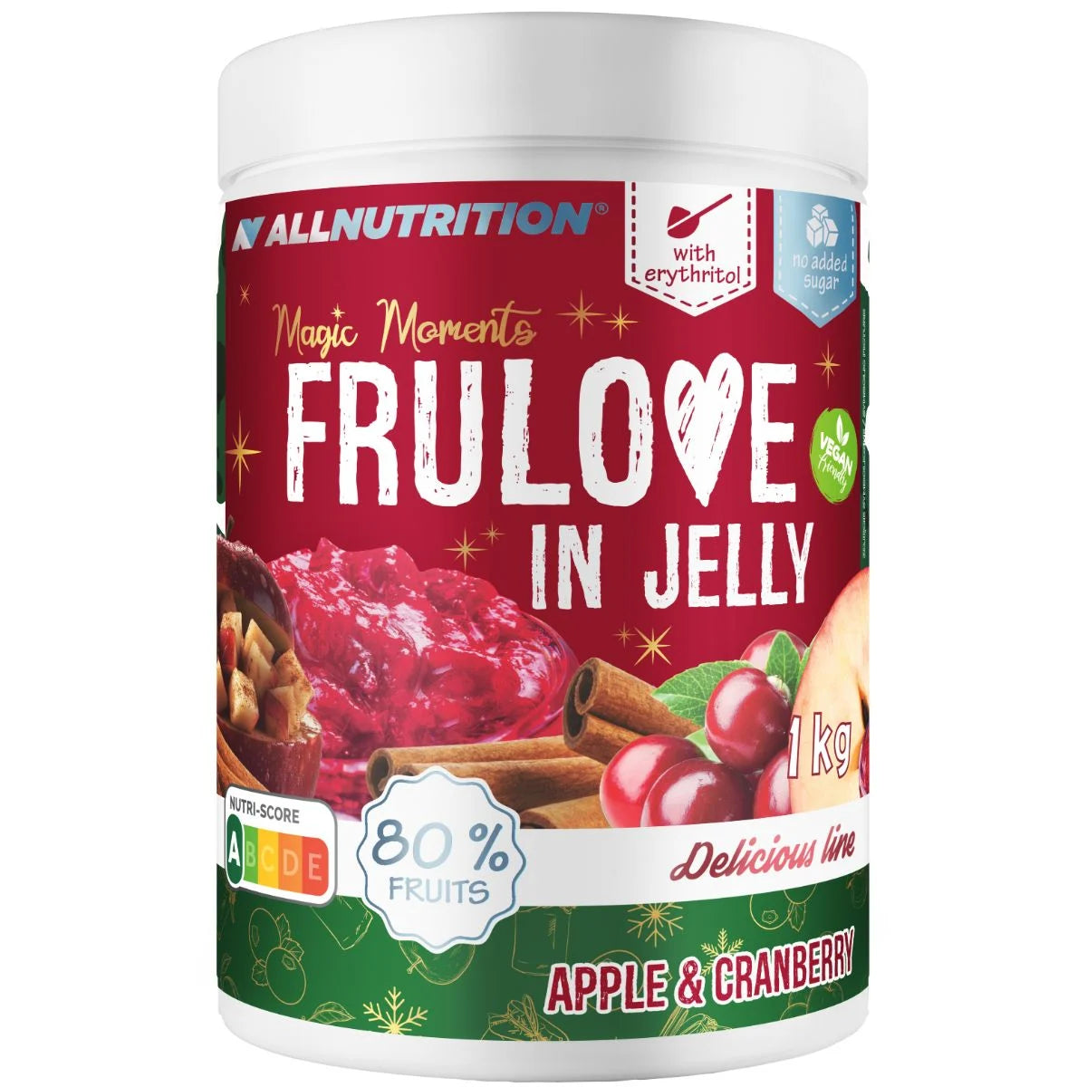 ALLNUTRITION FRULOVE IN GELATINA Frużelina mela e mirtillo rosso 1000g