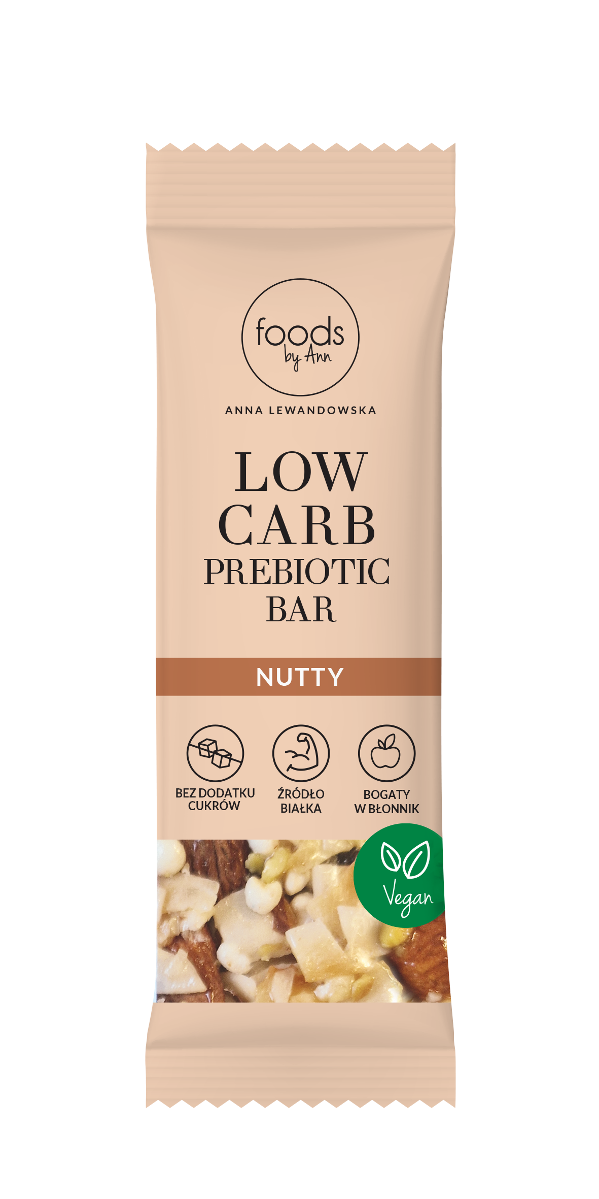 FOODS BY ANN Barretta prebiotica a basso contenuto di carboidrati con noci 35 g