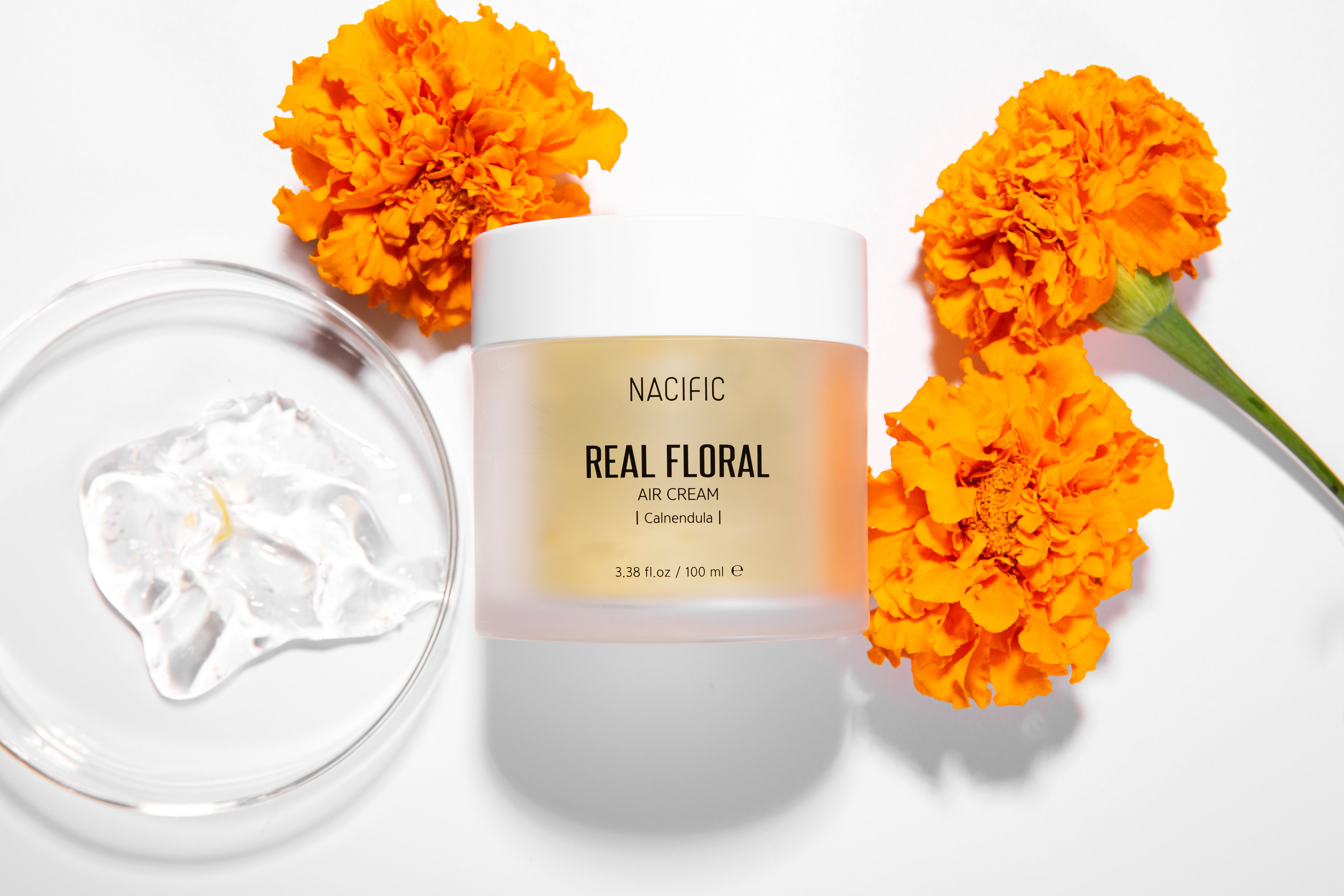 NACIFIC REAL FLORAL CALENDULA AIR CREAM - crema viso leggera con estratto di calendula 100 ml #3