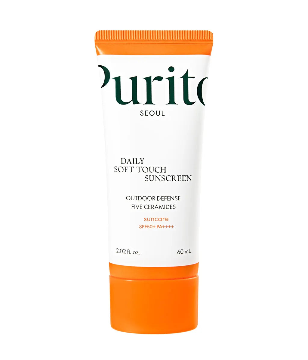 PURITO SEOUL DAILY SOFT TOUCH SONNENCREME Sonnenschutz mit Ceramiden LSF 50+ PA++++ 60 ml
