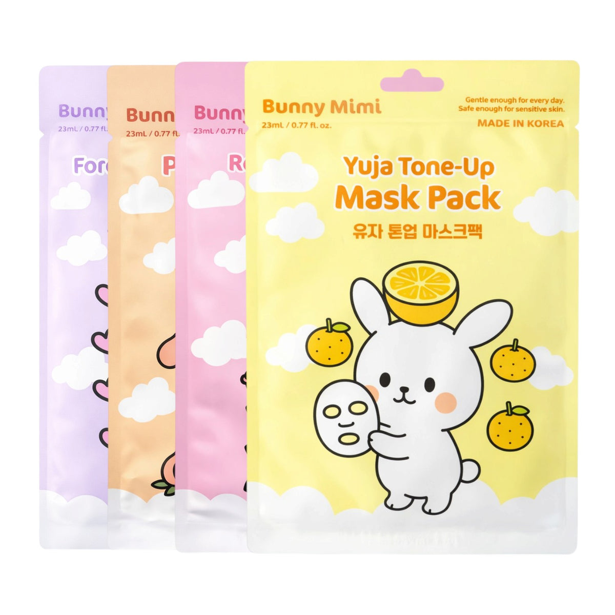 BUNNY MIMI Set maschere viso, 4 x 23 ml