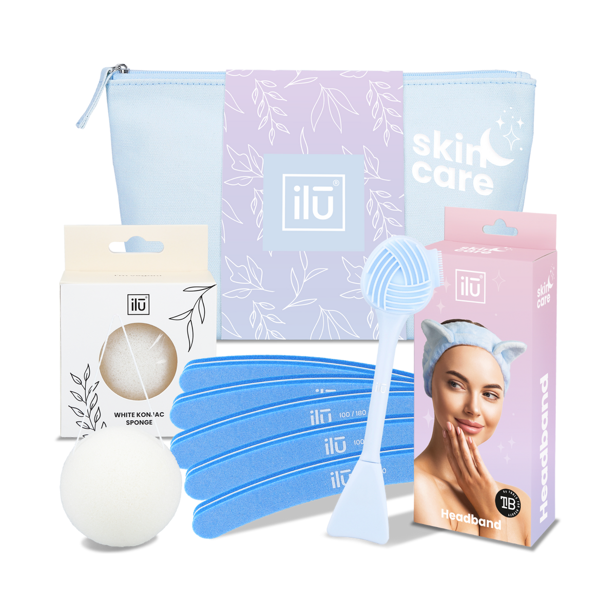 ilū BLUE HARMONY Un set di accessori: un rituale di bellezza per la casa in un unico set