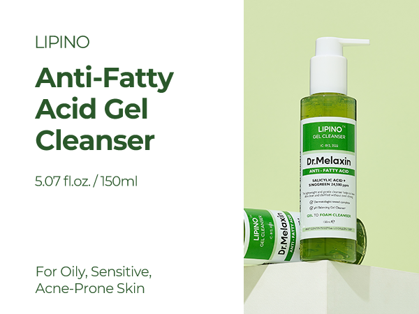 DR.MELAXIN LIPINO LINE Gel detergente viso per pelli grasse 150 ml #4