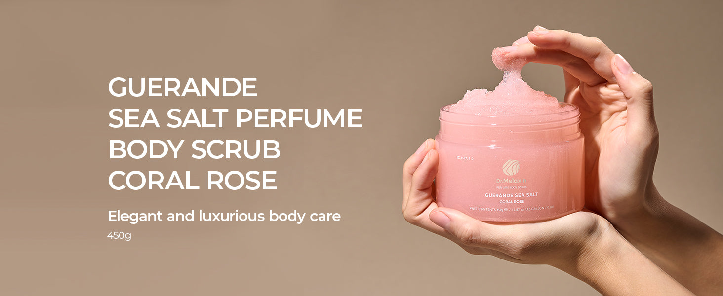 DR.MELAXIN PERFUME BODY SCRUB Scrub corpo al sale profumato Coral Rose 450 g #4