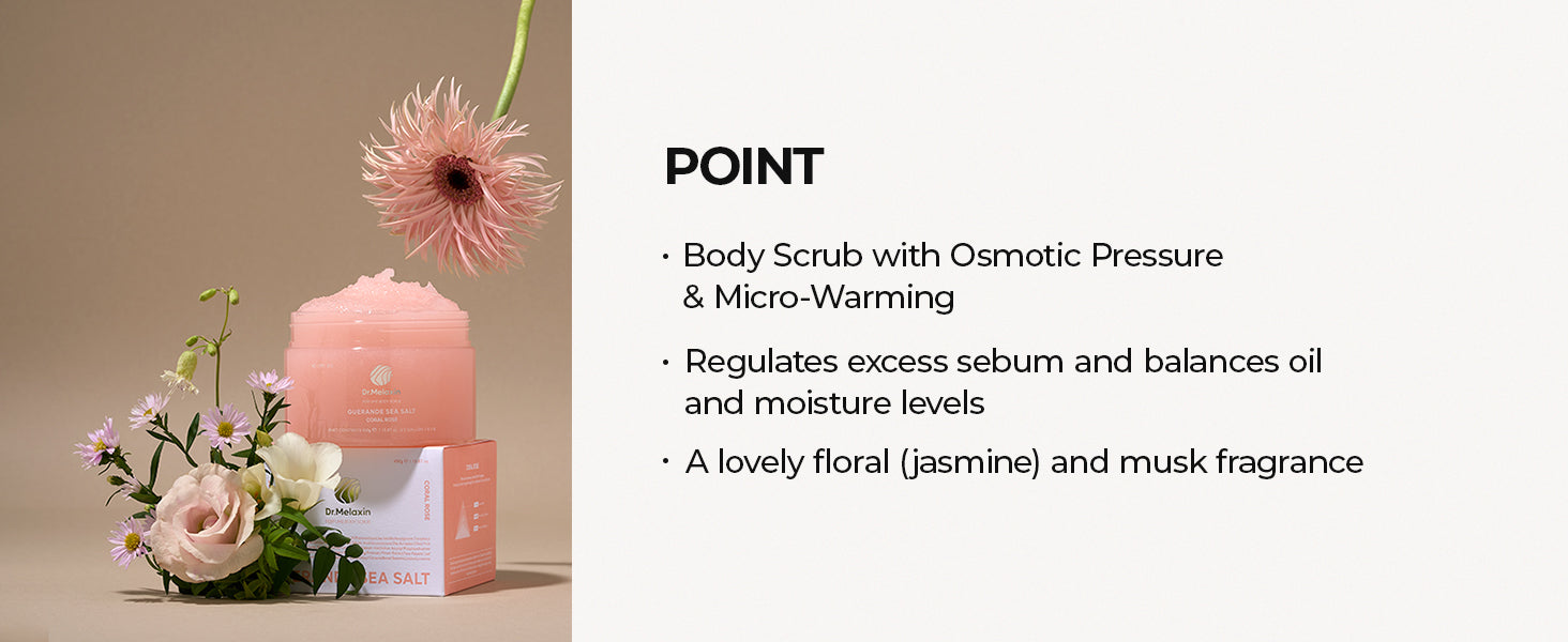DR.MELAXIN PERFUME BODY SCRUB Scrub corpo al sale profumato Coral Rose 450 g #7