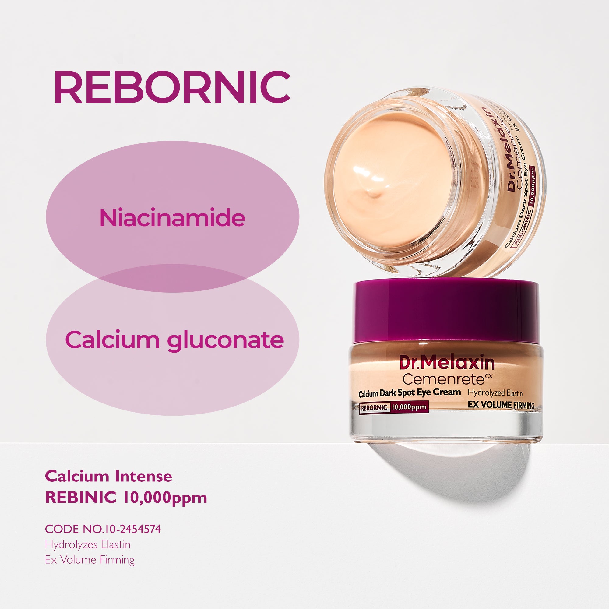 DR.MELAXIN CEMENRETE CALCIUM DARK SPOT EYE CREAM Augencreme aufhellend und straffend, 15 g #6