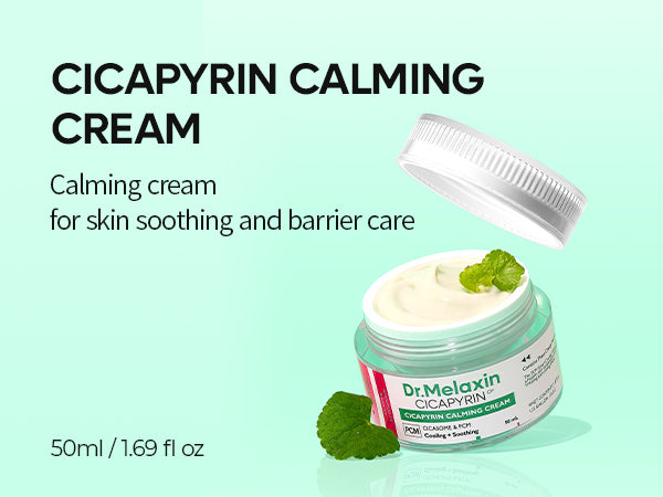 DR.MELAXIN CICAPYRIN CALMING CREAM Crema viso lenitiva con complesso rinfrescante 50 ml #4