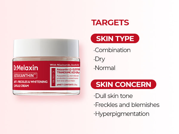 DR.MELAXIN ASTAXANTHIN ANTI-PHY & WHITENING CAPSULE CREAM Rozjasňující omlazující krém s astaxanthinem 50 ml #5