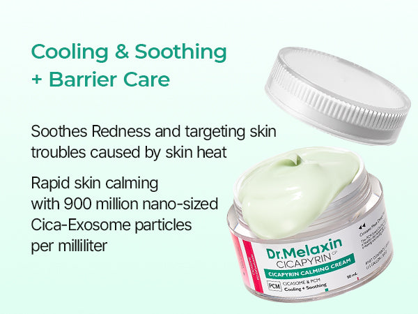 DR.MELAXIN CICAPYRIN CALMING CREAM Crema viso lenitiva con complesso rinfrescante 50 ml #5