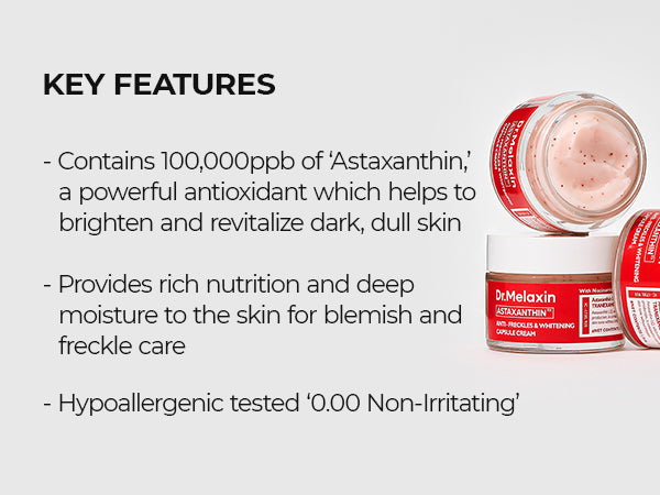 DR.MELAXIN ASTAXANTHIN ANTI-PHY & WHITENING CAPSULE CREAM Rozjasňující omlazující krém s astaxanthinem 50 ml #8
