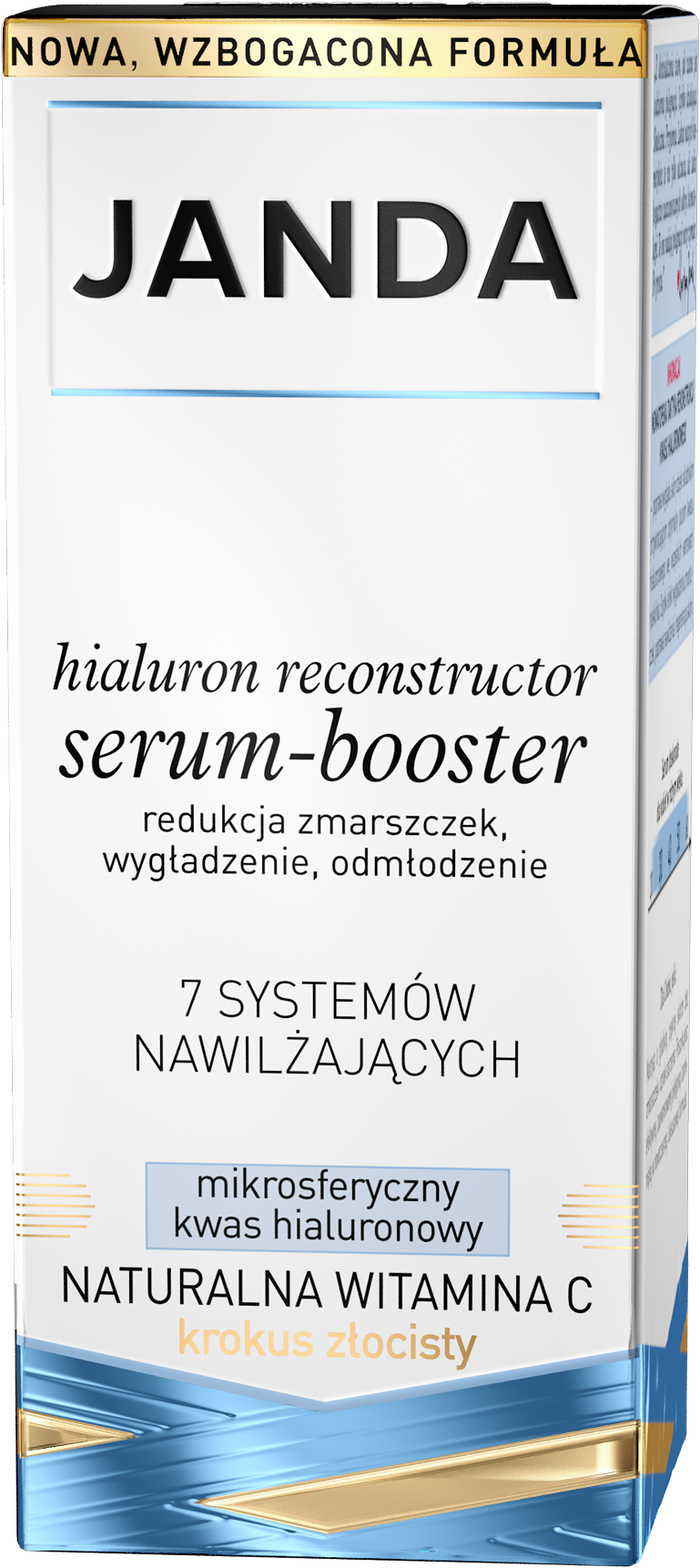 JANDA HIALURON Serum hialuronowe, booster wygładzające na dzień/noc 30ml
