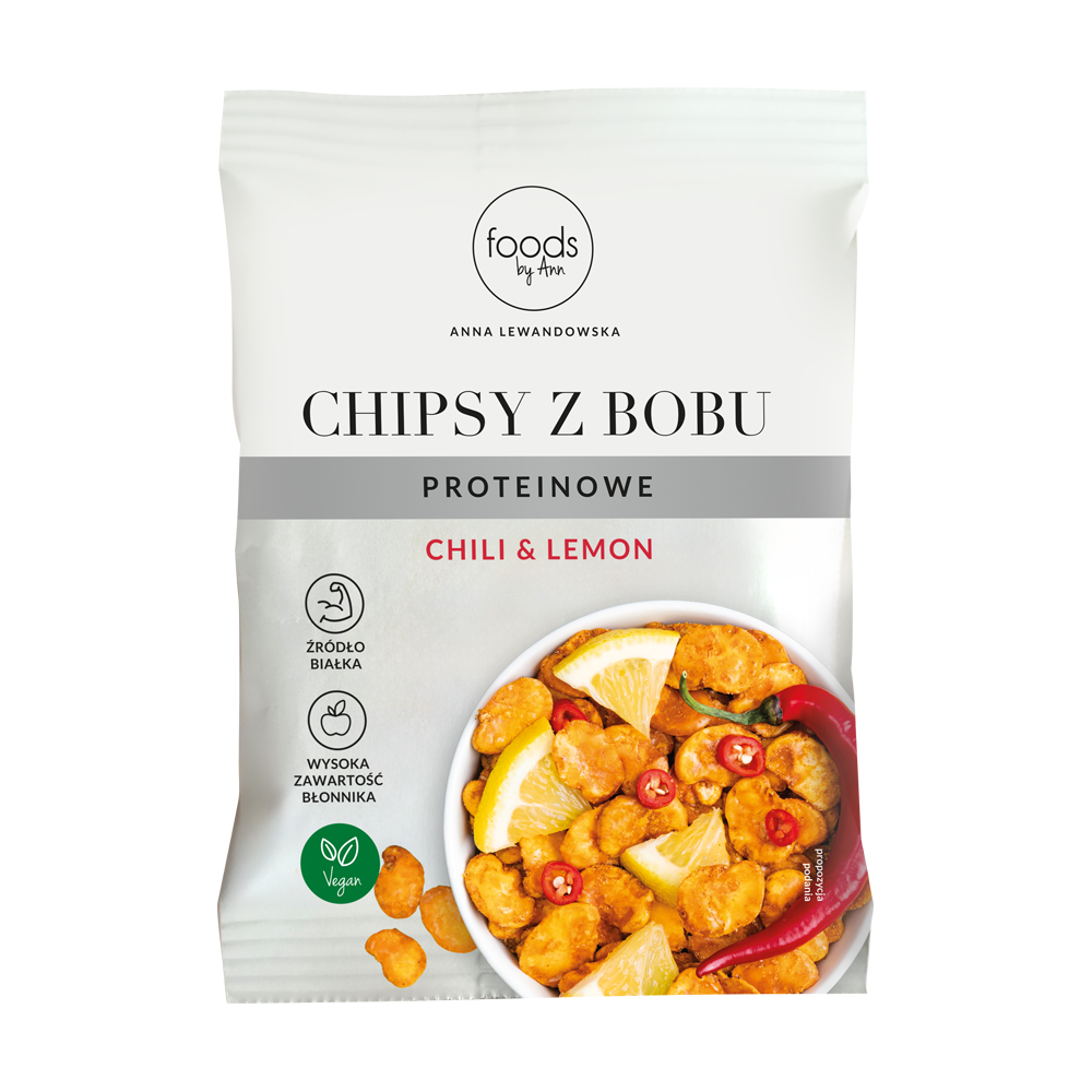 FOODS BY ANN Chips di fave, peperoncino e limone 60 g