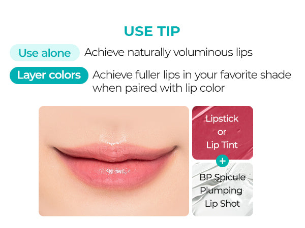 DR.MELAXIN BP SPICULE PLUMPING LIP SHOT MAXI Brillant à lèvres hydratant à effet repulpant 4 ml #11