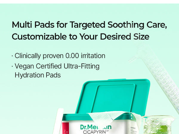 DR.MELAXIN CICAPYRIN CALMING 4-PART PAD Dischetti lenitivi per il viso con complesso rinfrescante 80 pz. (340 ml) #5