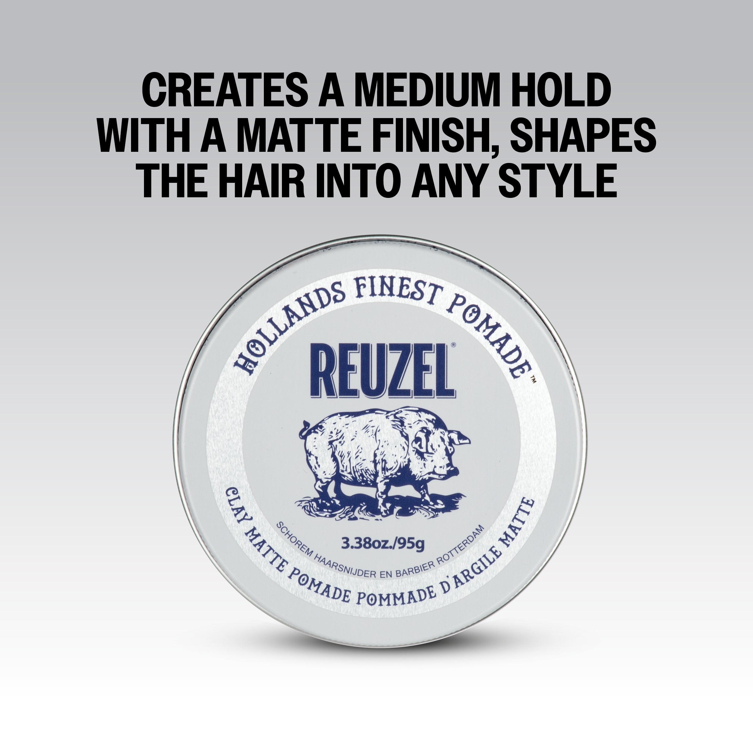 REUZEL CLAY MATTE POMADE Matująca glinka do włosów o średnim utrwaleniu 35 g #4