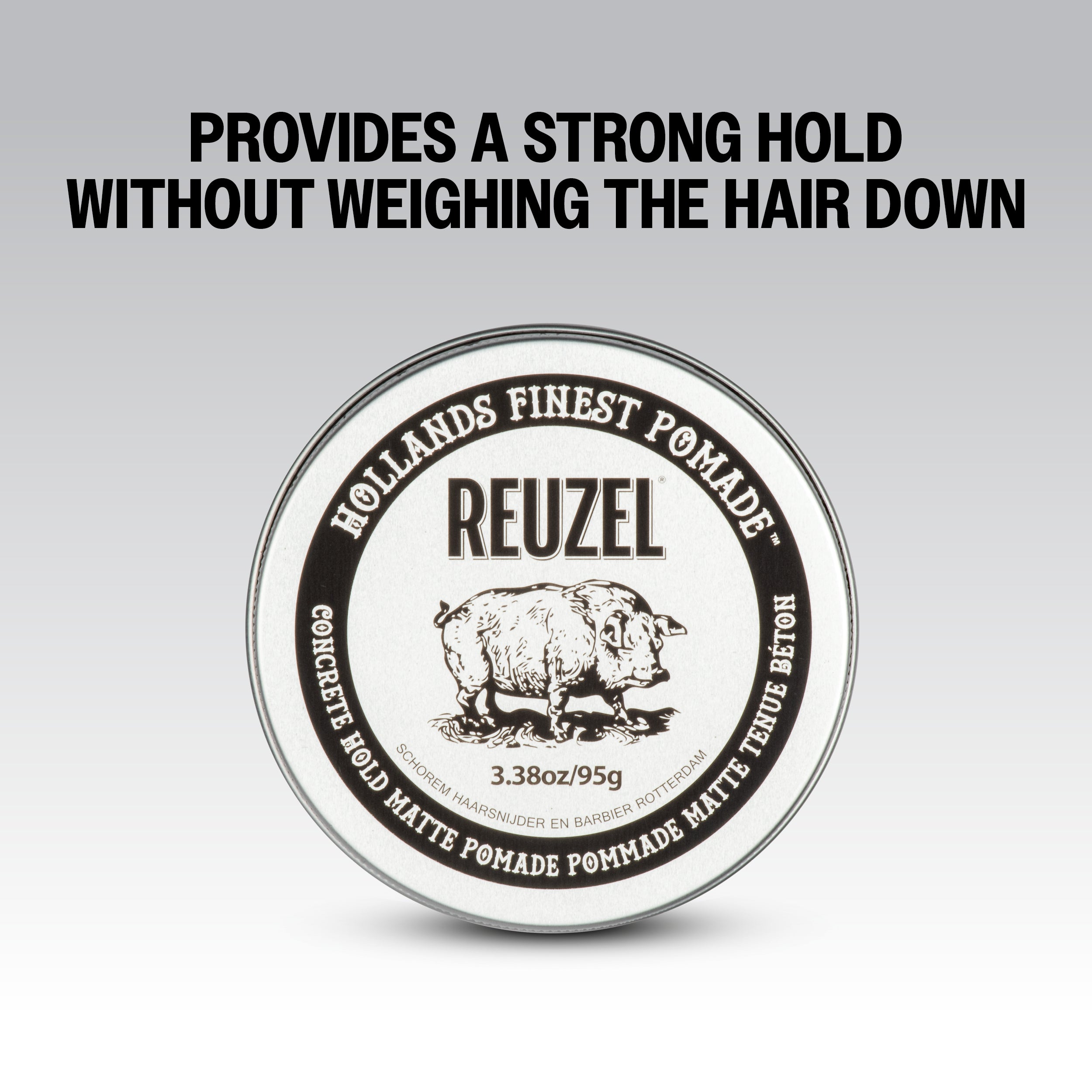 REUZEL SILVER CONCRETE HOLD MATTE Pomata per capelli opaca forte 35 g #4