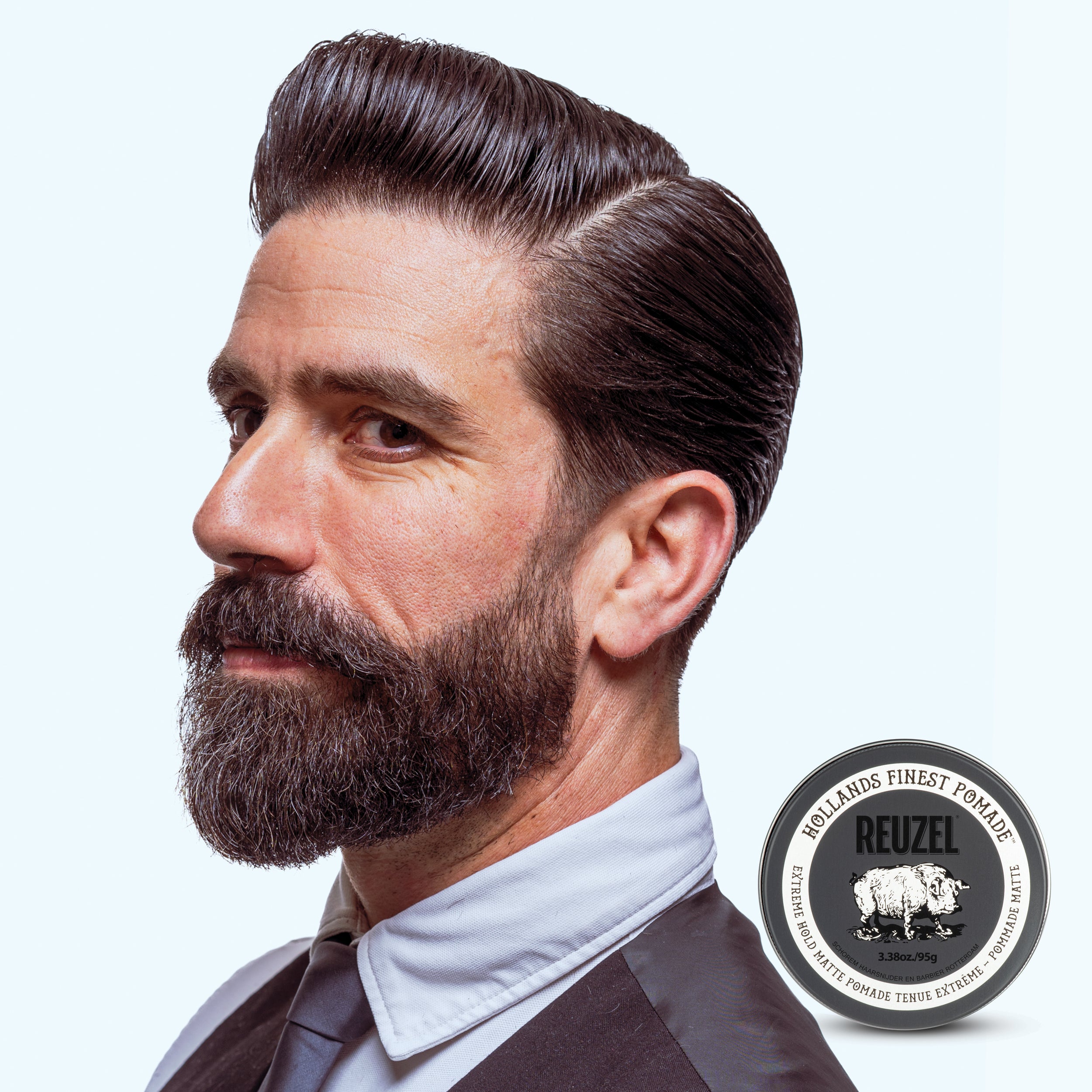 REUZEL EXTREME HOLD MATTE POMADE Super mocna matująca pomada do włosów 35 g #3