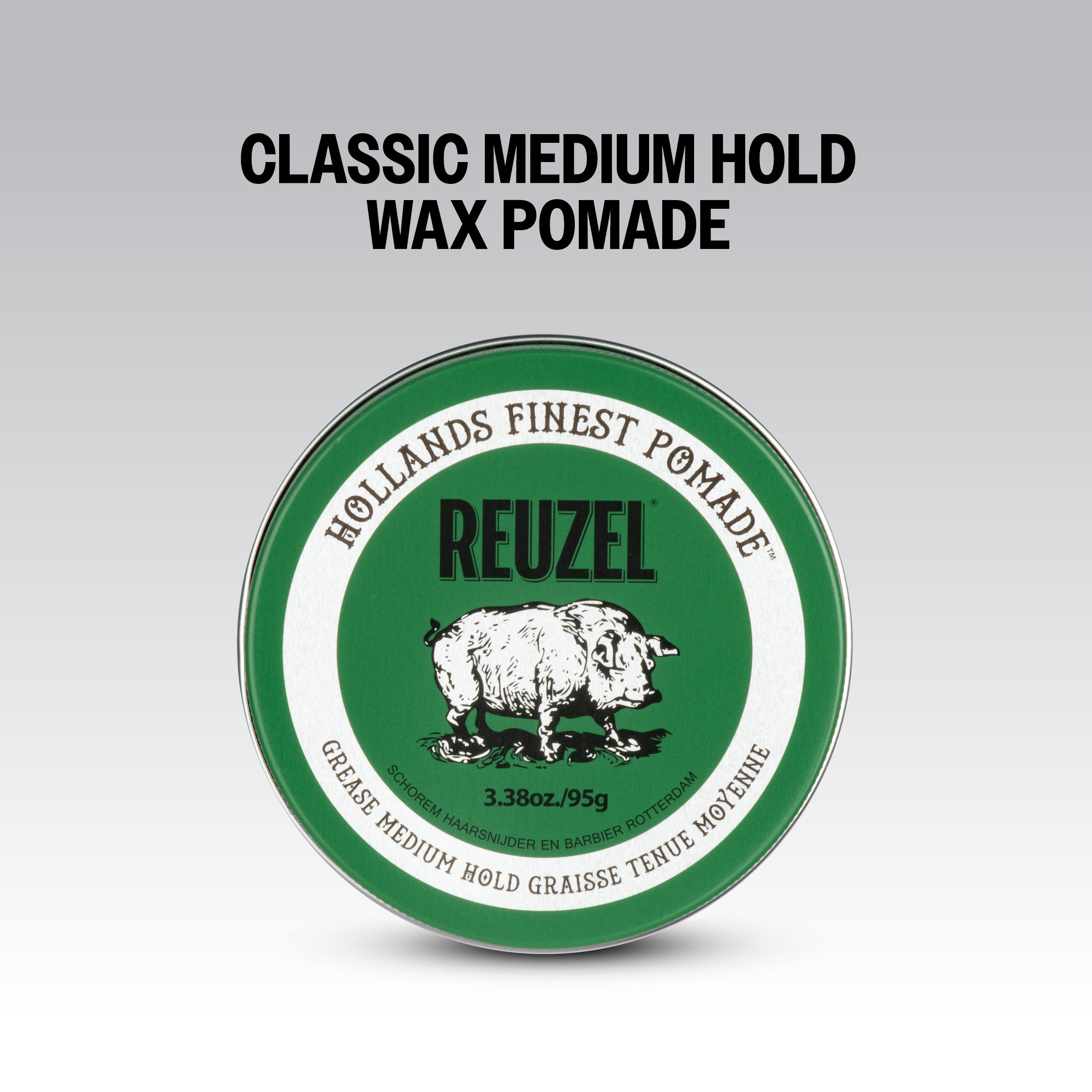 REUZEL GREEN POMADE GREASE TENUTA MEDIA Pomata cerosa per capelli a tenuta media 95 g #4