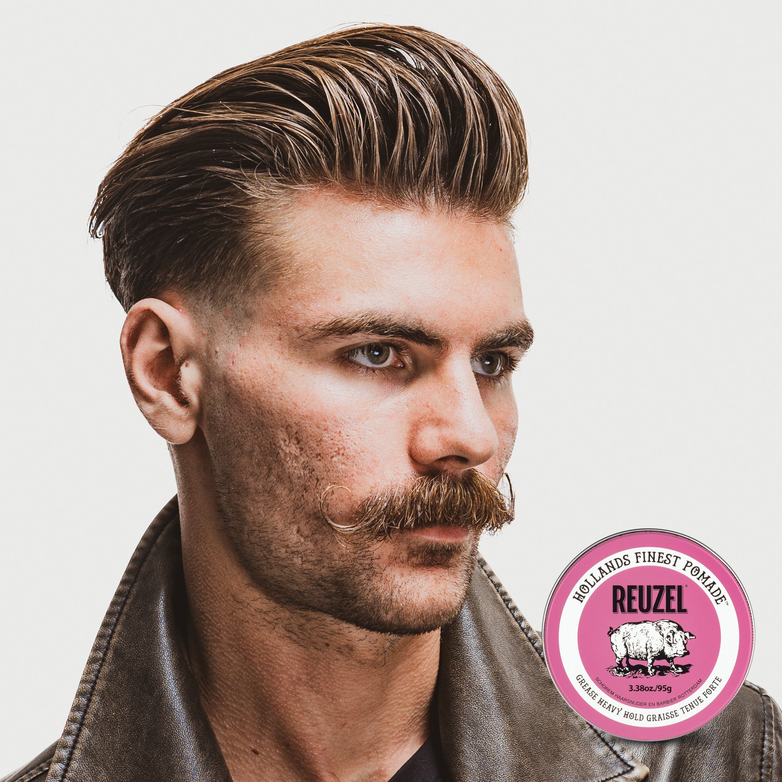 REUZEL PINK HEAVY GREASE HEAVY HOLD Cera per capelli con tenuta forte 95 g #2