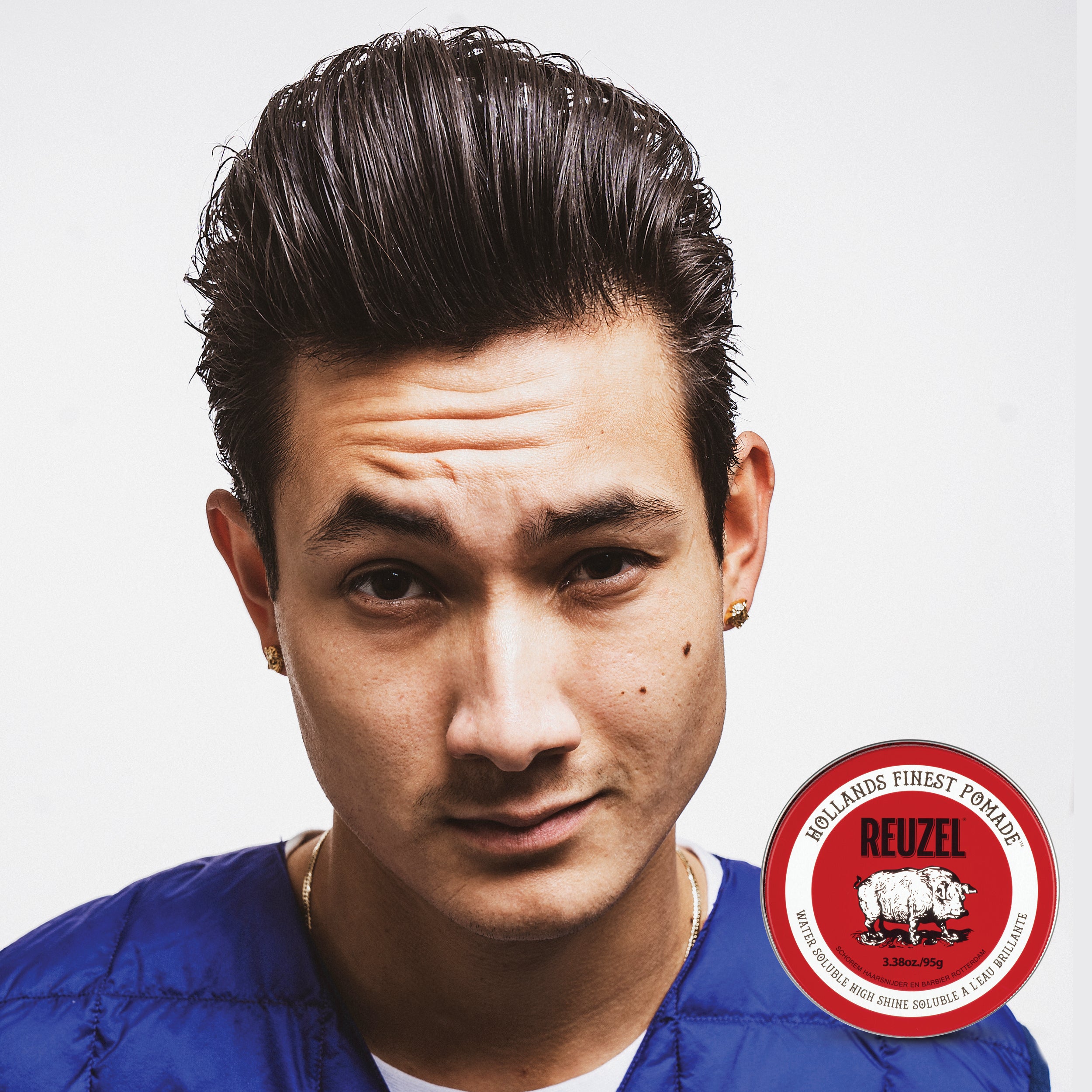 REUZEL RED POMADE WATER SOLUBILE HIGH SHINE Pomata all'acqua per capelli con tenuta media e lucentezza intensa 95 g #3
