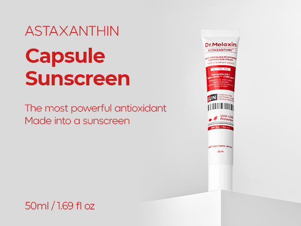 DR.MELAXIN Astaxantina Anti-Freckles & Whitening Capsule Sunscreen SPF50+ / PA+++ - Crema tonificante con filtro per discromie 50 ml #9