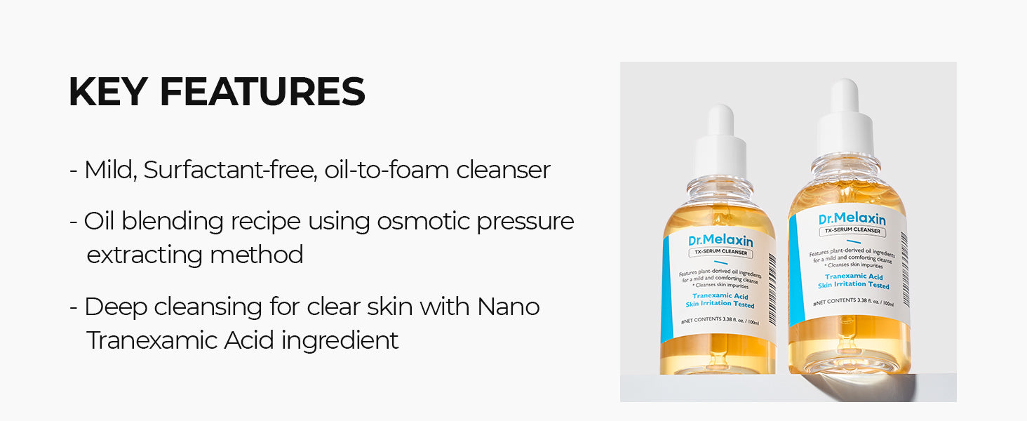 DR.MELAXIN TX-AMPOULE CLEANSER Gel detergente concentrato con acido tranexamico 100 ml #9