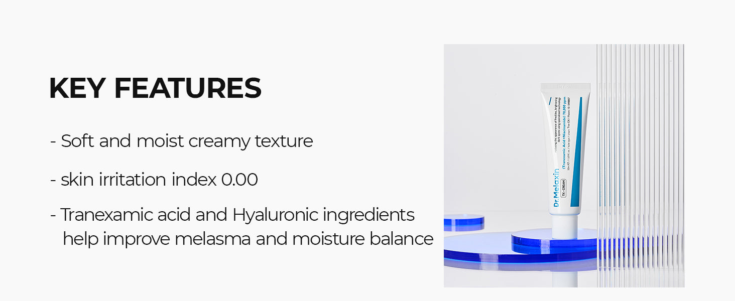 DR.MELAXIN TX-CREAM Rozjasňující krém na obličej s kyselinou tranexamovou 50 ml #9