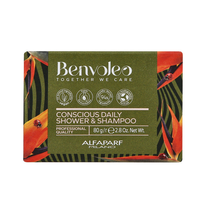 ALFAPARF MILANO BENVOLEO CONSCIOUS DAILY 3in1 Shampoo solido bio 3in1 80g