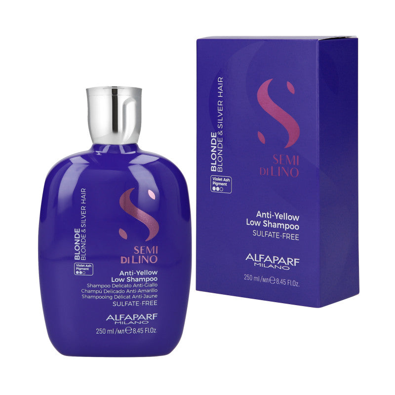 ALFAPARF SEMI DI LINO BLONDE ANTI YELLOW Shampoo neutralizzante per capelli biondi 250ml