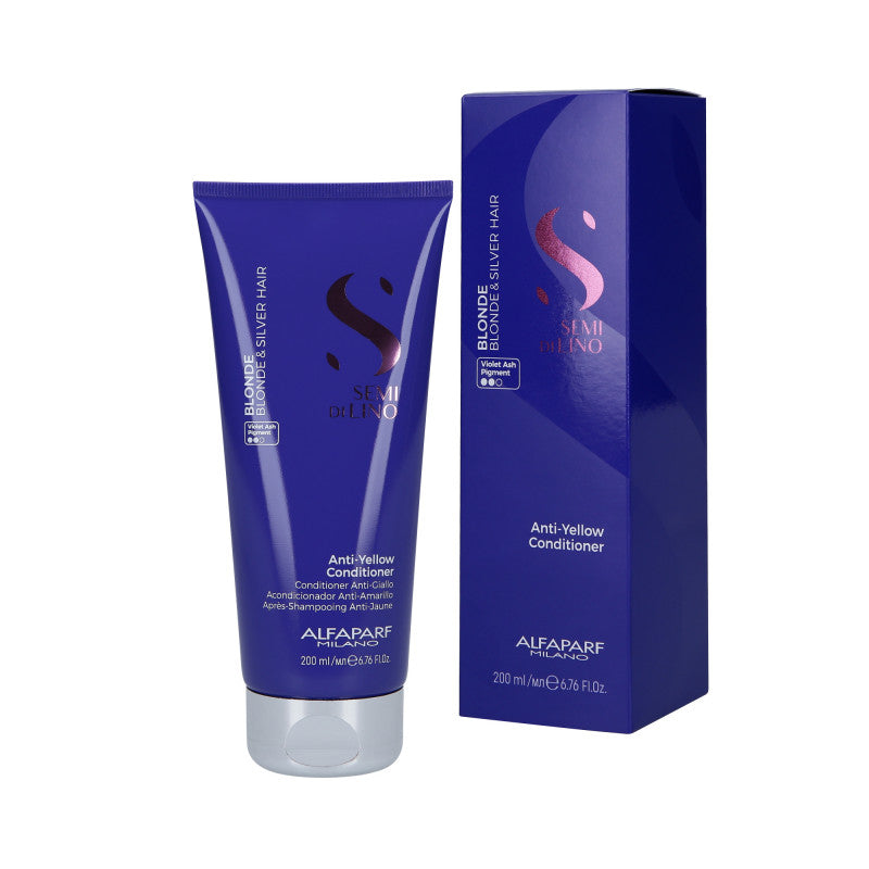 ALFAPARF SEMI DI LINO BLONDE ANTI YELLOW Balsamo per capelli biondi 200ml